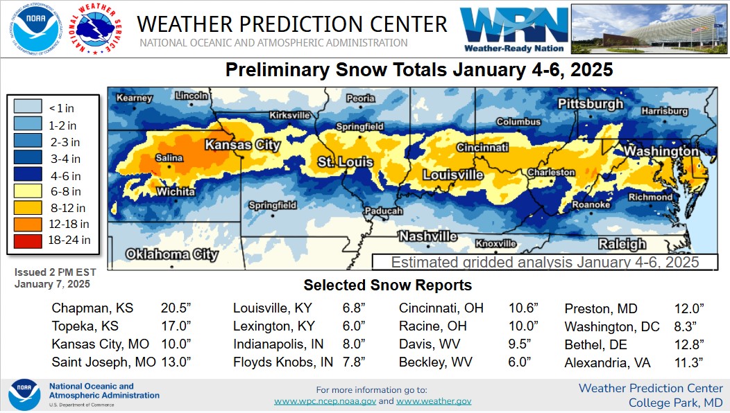 January 56, 2025 Winter Storm Recap
